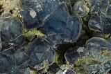 Blue Cubic Fluorite Crystal Cluster - China #137642-2